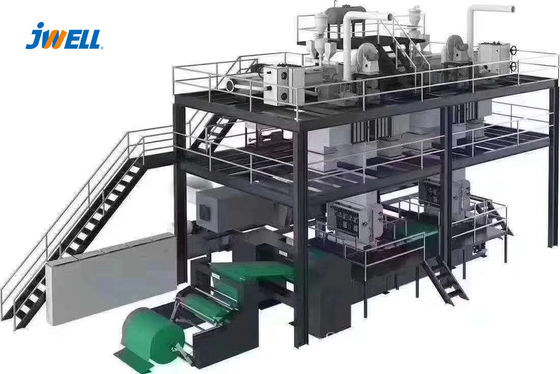1600mm Pp smelten Geblazen niet Geweven Stof Makend Machineproductielijn